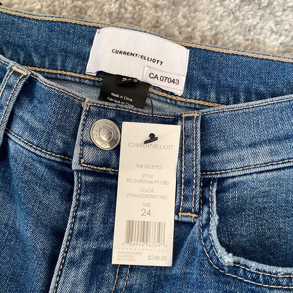 Current Elliott | stiletto skinny jeans 24